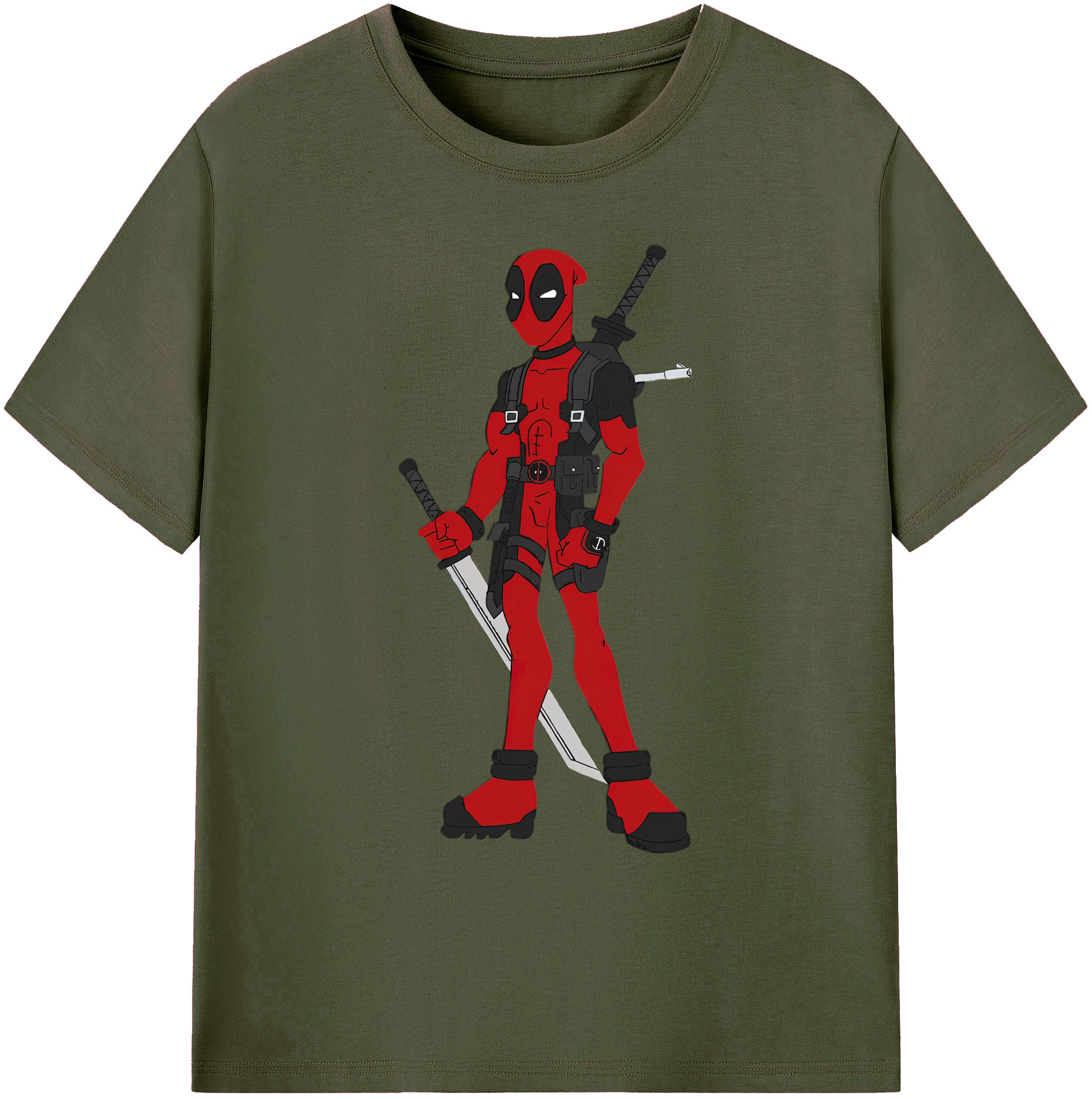（画像用） Deadpool デッドプール 綿100％ メンズ半袖Tシャツ｜肌触りやわらか＆通気性